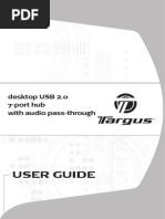 User Guide: Desktop USB 2.0 7-Port Hub With Audio Pass-Through