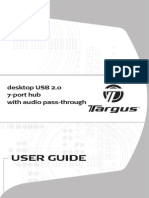 User Guide: Desktop USB 2.0 7-Port Hub With Audio Pass-Through