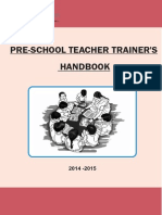 Pre - School Teacher Trainer Handbook: English