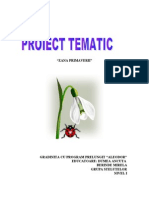 Proiect Tematic Zana Primaverii