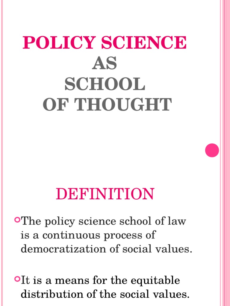 Policy Science As School Of Thought Pdf Jurisprudence Social