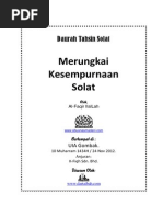 Kesempurnaan Solat (Wudhu & Solat) - DR Abdul Basit HJ Abdul Rahman