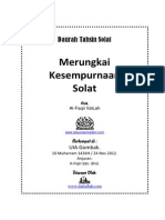 Kesempurnaan Solat (Wudhu & Solat) - DR Abdul Basit HJ Abdul Rahman