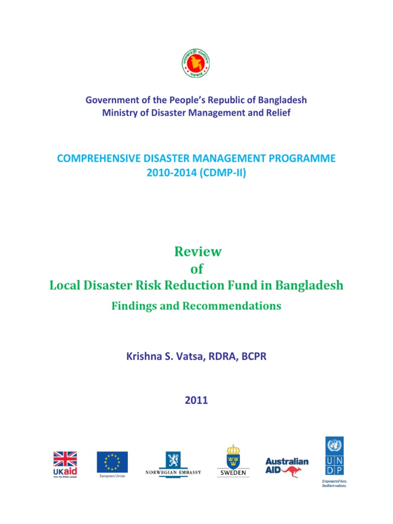 Review of Bangladesh's Disaster Fund | PDF | Disaster Risk Reduction ...