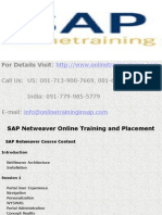 SAP Netweaver Online Training and Job Support - Online Training in SAP