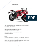 2013 Yamaha YZF-R6 Specs Inline 4 599cc Supersport