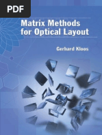 Matrix Methods For Optical Layout