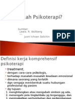 Pengertian Psikoterapi 