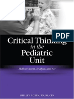 (Critical Thinking (HcPro) ) Shelley Cohen-Critical Thinking in The Pediatric Unit - Skills To Assess, Analyze, and Act-HCPro, Inc. (2007)