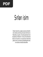 Ismin Sırrı