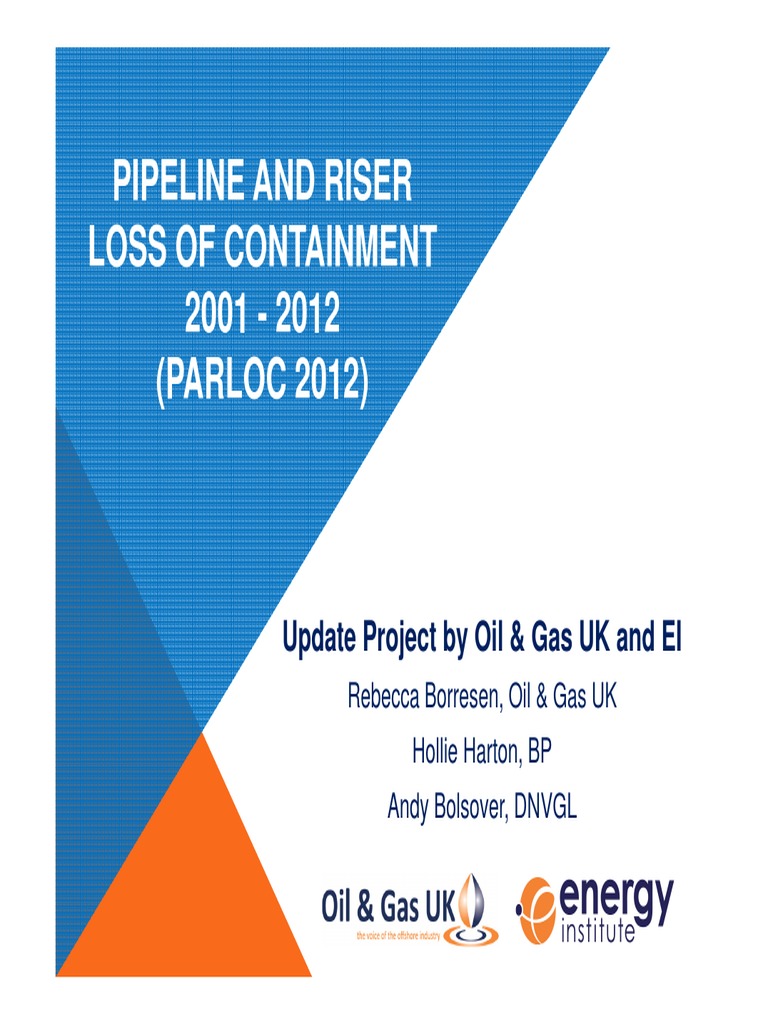 PIPELINE AND RISER LOSS OF CONTAINMENT 2001 2012 PARLOC PDF visual data 2