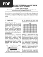 Simulation of Speed Control of Brushless DC Motor, With Fuzzy Logic Controller