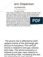 Factors Affecting Atmospheric Dispersion