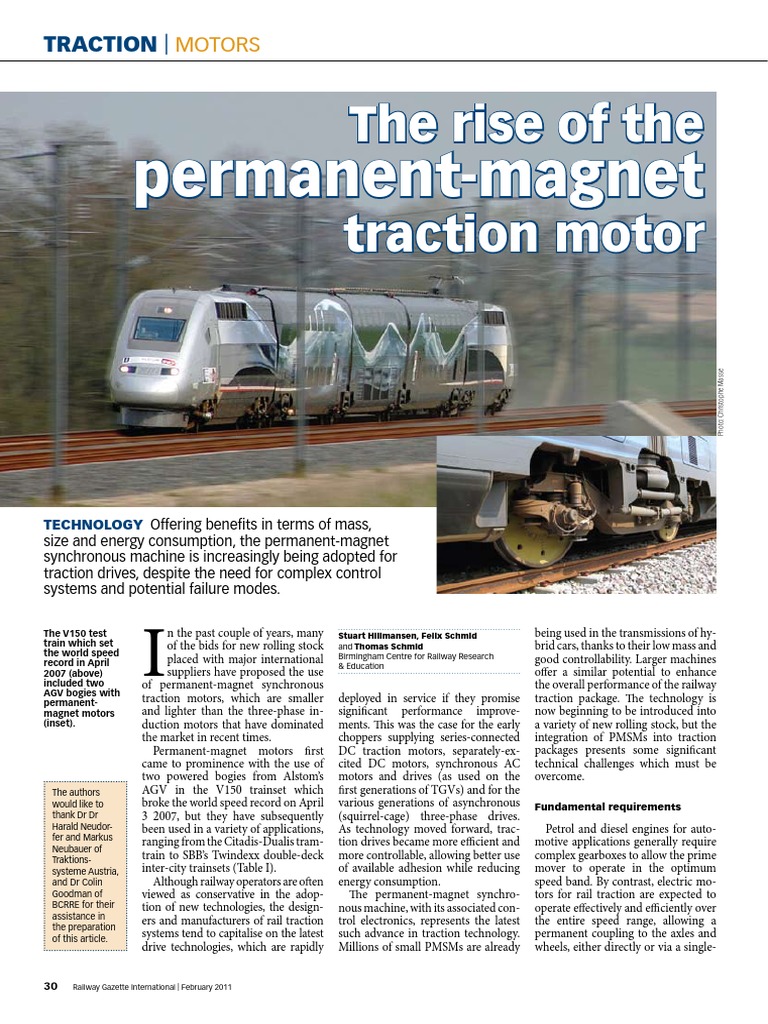 Permanent Motor (ALSTOM) PDF Electric Motor Machines