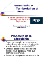 De La ZEE a Las Políticas Territoriales Regionales 