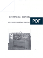 Enco GH-1340 Lathe User Manual 319-9733-O