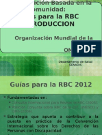 Introducciòn - Guías para La RBC - 2012