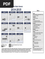 14 15 District Calendar