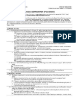 Clinician Confirmation of Diagnosis: Autistic Disorder