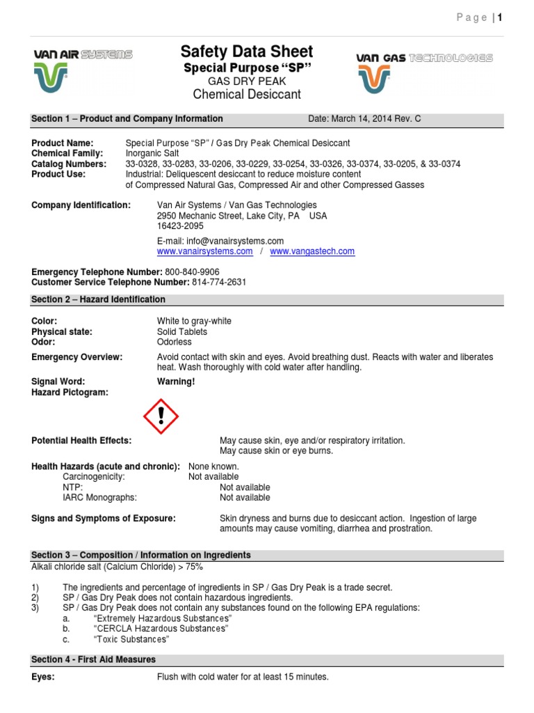 Sp Msds Sheet Dangerous Goods Personal Protective Equipment