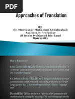 Approaches of Translation