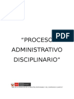 Proceso Administrativo Disciplinario