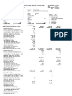 Thunder Road Financial Statement