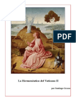 La Hermenéutica del Vaticano II