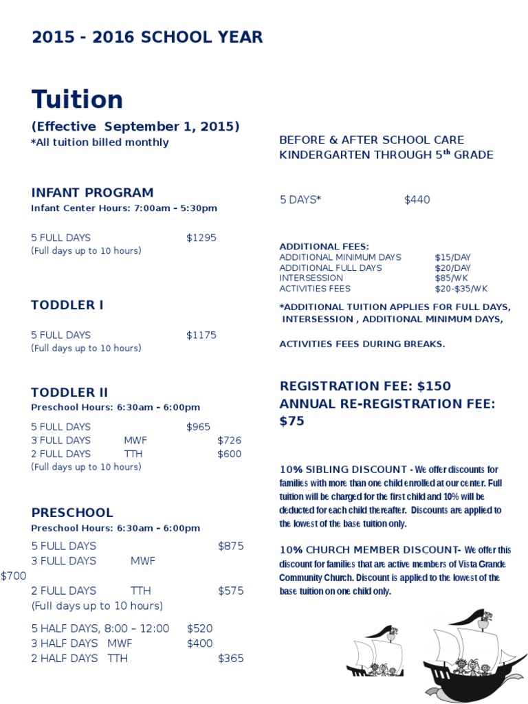 2015-2016 Tuition | PDF