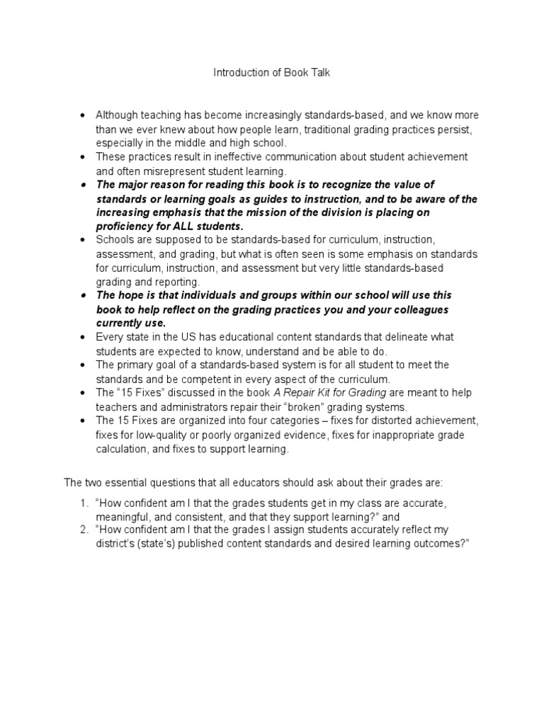 A Repair Kit For Grading PDF Educational Assessment Curriculum