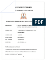 E-procurement and E-scm Assignment Submitted by Shija Kabola-ms Word Format