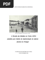1872-A Revolta Das Medidas Em Tavira