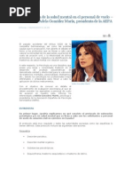 La Valoracion de La Salud Mental en Aviacion