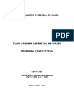 Plan Urbano Majes 2006-2010