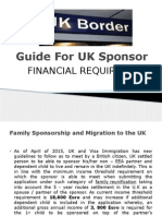 Guide For UK Sponsor Financial Requirement