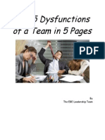 the 5 dysfunctions of a team in 5 pages