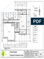 update april 12 raised bungalow - sheet - a101 - basement floor plan