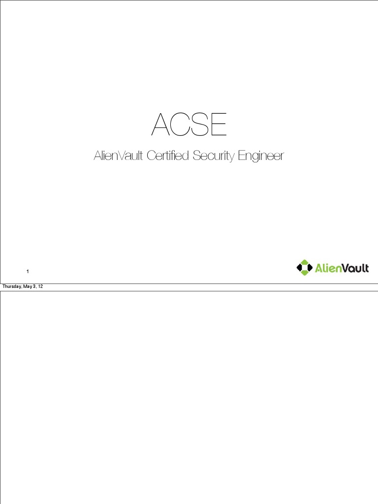 ACSE - Administración de Correlacionadores OSSIM | PDF | Advanced ...