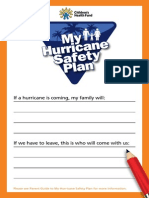 Family Hurricane Plan Childs Checklist