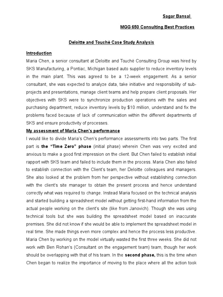 D&T Case Analysis | PDF | Competence (Human Resources) | Business