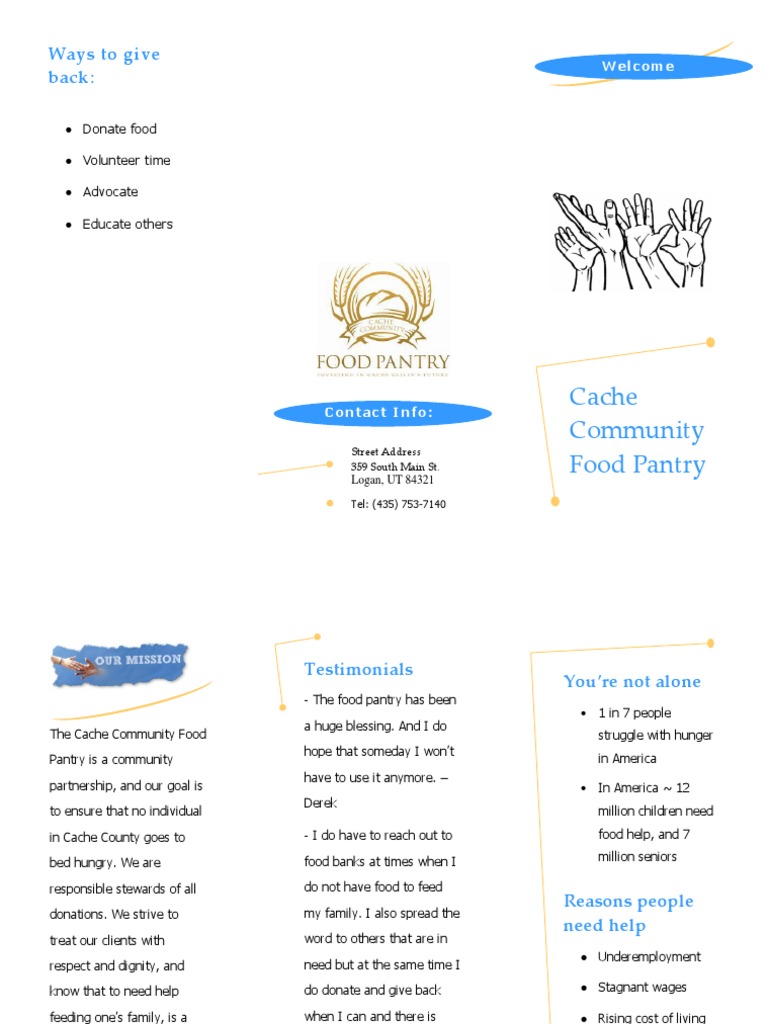 Cache Community Food Pantry Support | PDF