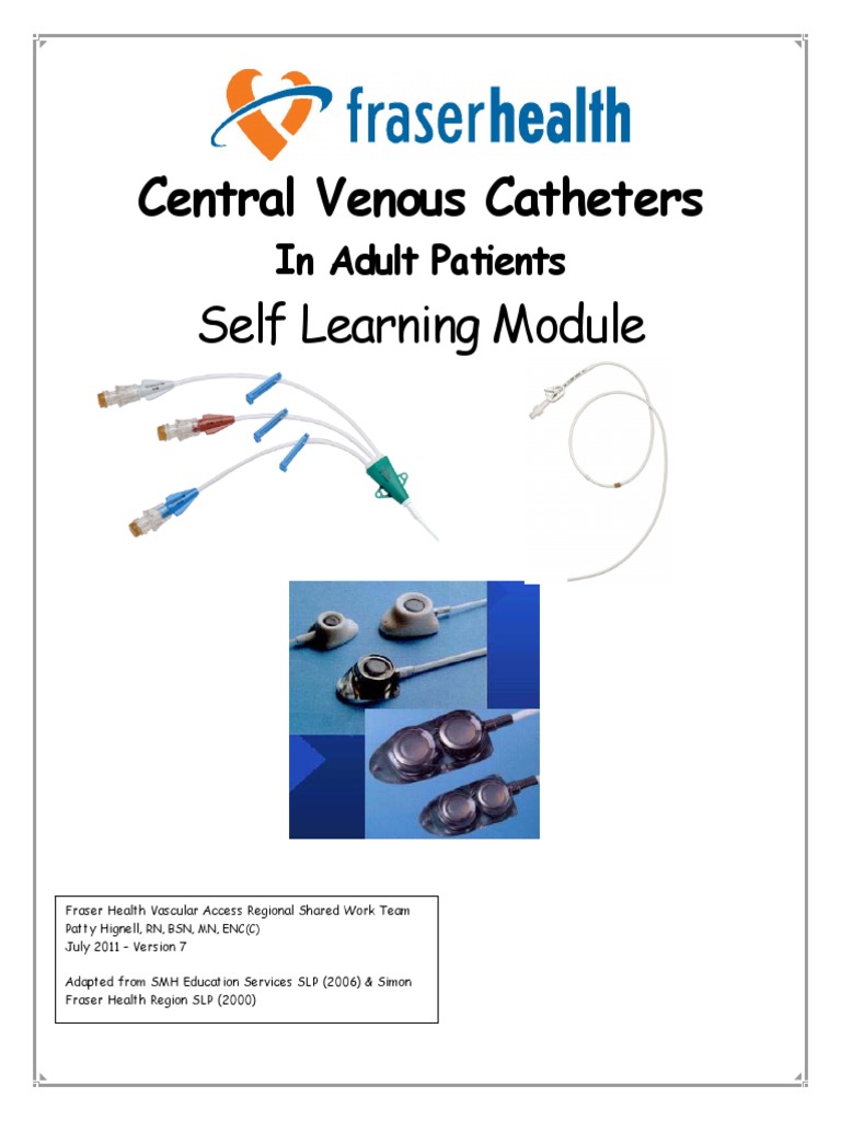 CentralVenousCatheters.pdf Intravenous Therapy Thrombosis