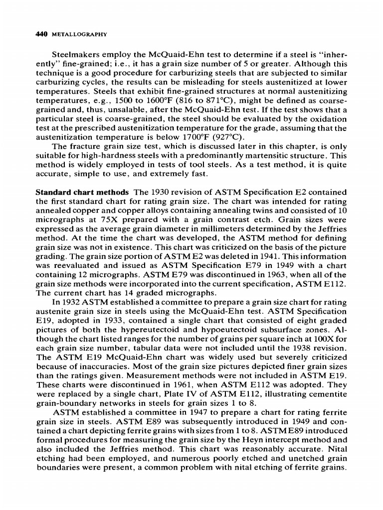 Steel Grain Size Testing Methods | PDF | Steel | Annealing (Metallurgy)