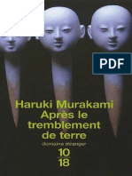 Apres Le Tremblement de Terre Haruki Murakami