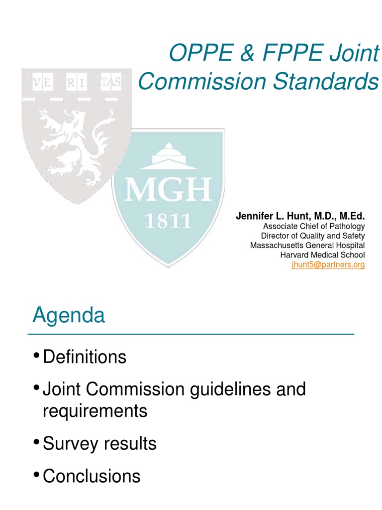OPPE & FPPE Standards Overview | PDF | Joint Commission | Medical School