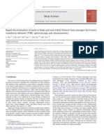 Rapid Discrimination of Pork in Halal and Non-Halal Chinese Ham Sausages by Fourier Transform Infrared (FTIR) Spectroscopy and Chemometrics