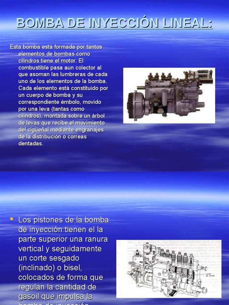 Partes y Funciones de la Bomba Diesel | PDF | Bomba | Pistón