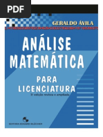 Análise Para Licenciatura G,Ávila Completo.pdf