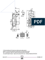 Compact Technical Drawing of an Industrial Machine Component