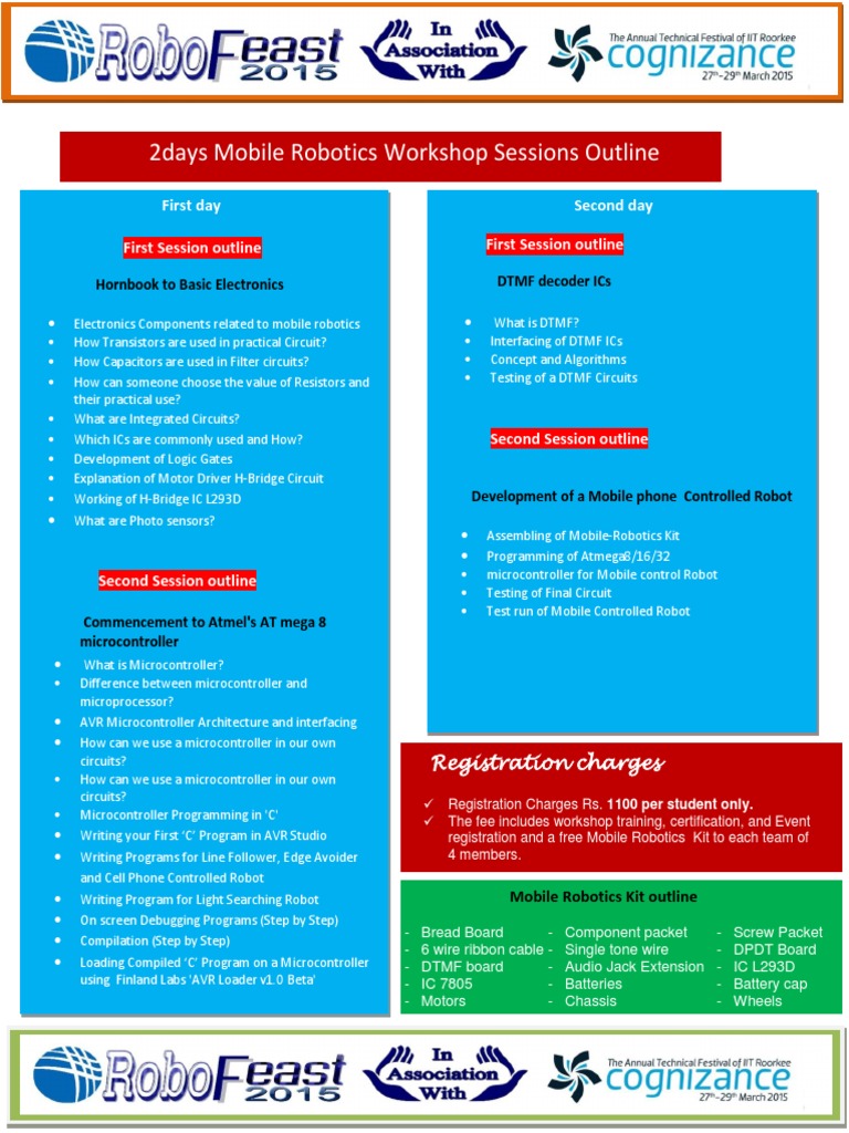 Mobile Robotics Workshop Overview | PDF
